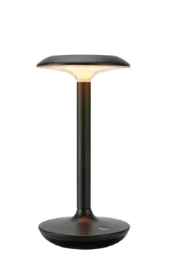 Petit Uppladdningsbar Bordslampa Svart