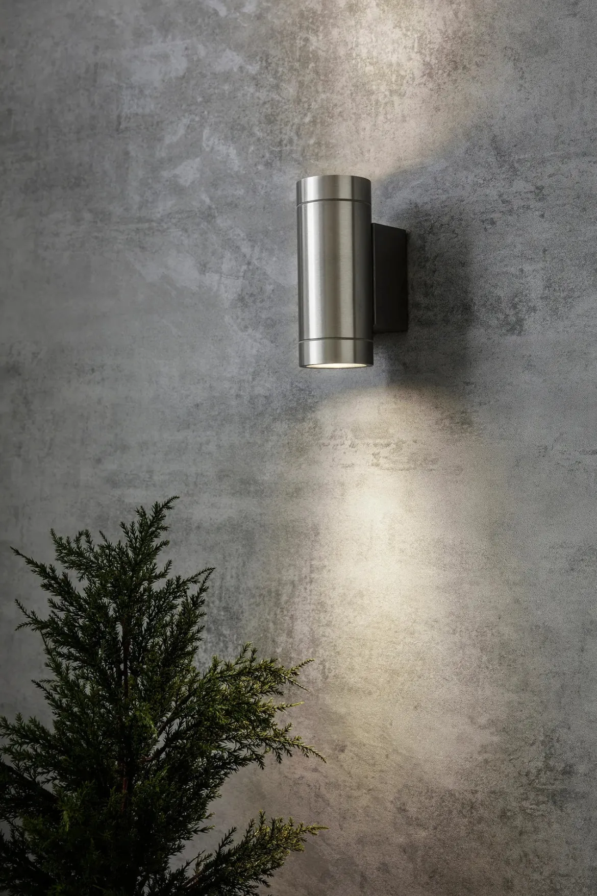 Pipe Fasadlampa Alu Dubbel