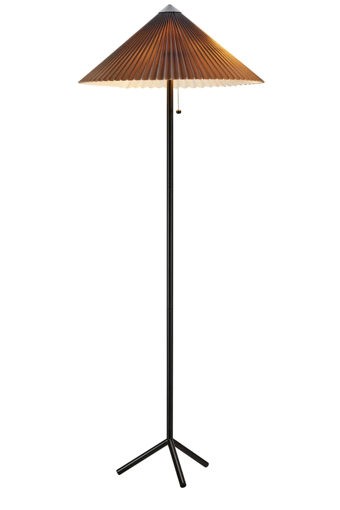 Plisado Golvlampa Grå