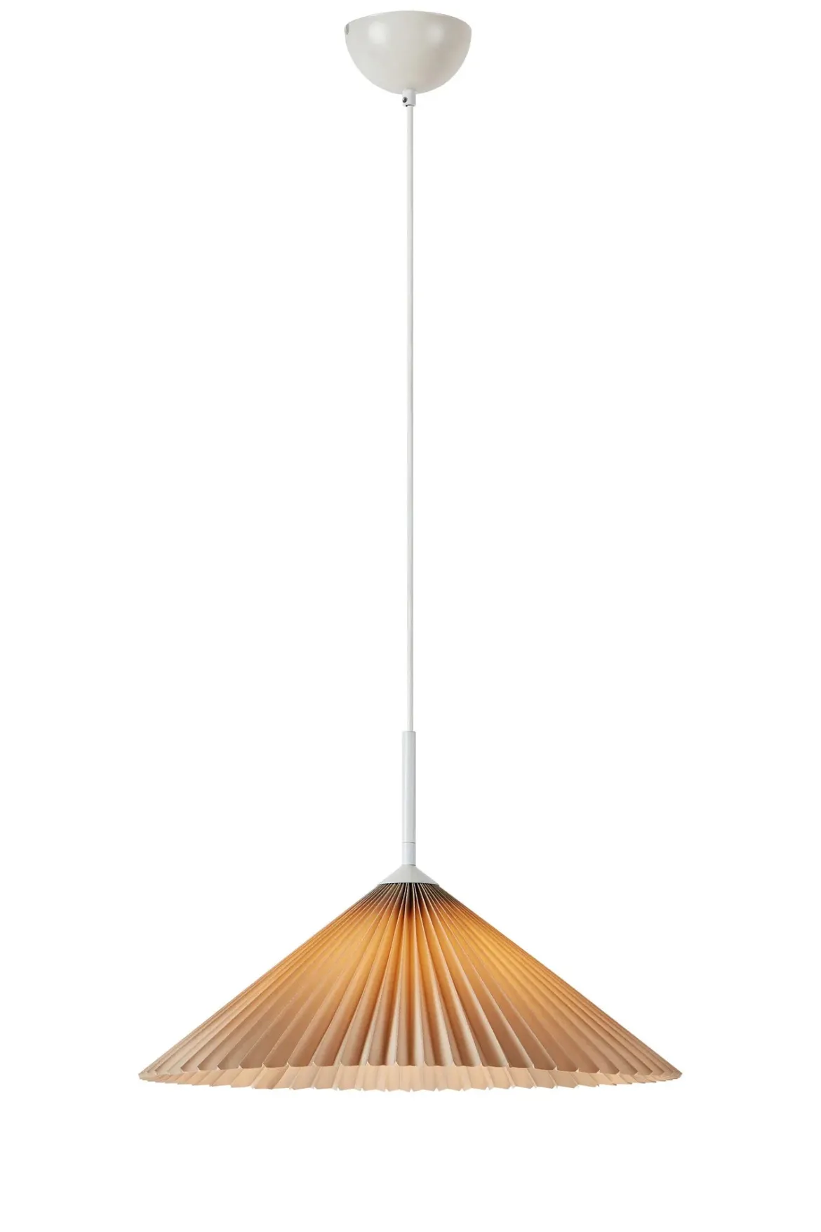 Plisado Taklampa Beige 50 cm