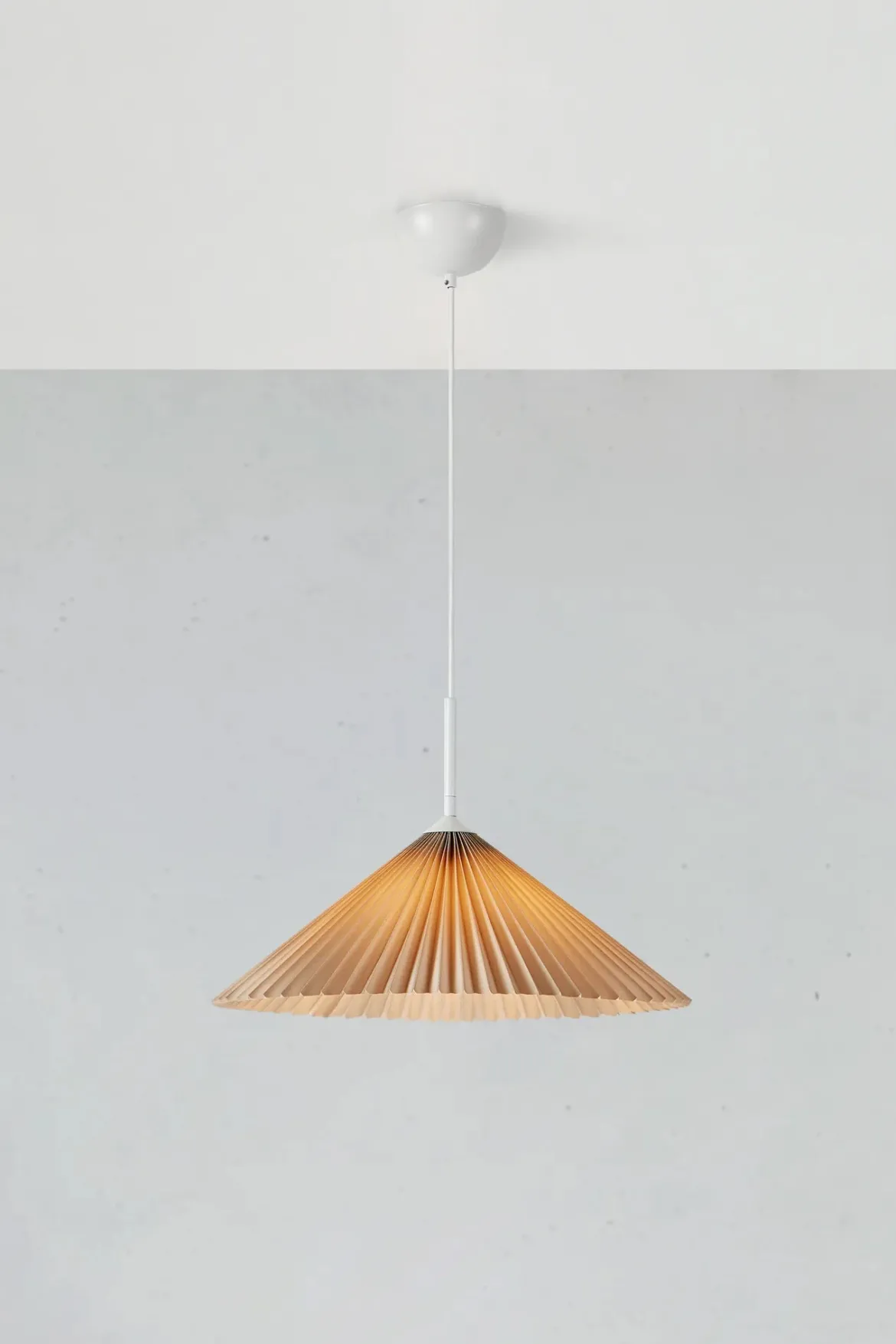 Plisado Taklampa Beige 50 cm