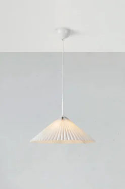 Plisado Taklampa Vit 50 cm