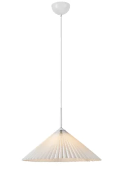 Plisado Taklampa Vit 50 cm