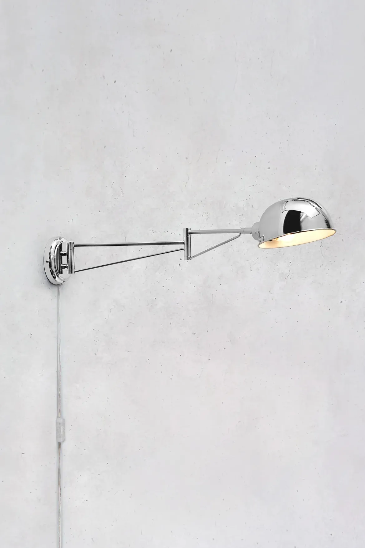 Portland Vägglampa Krom