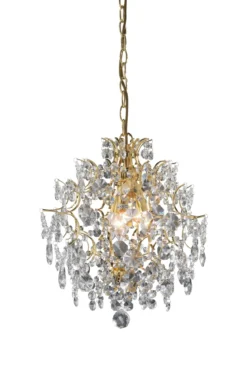 Rosendal Kristallkrona Guld 40 cm