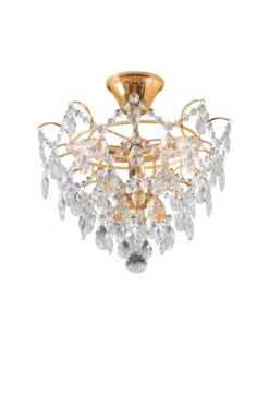 Rosendal Kristallplafond Guld 36 cm