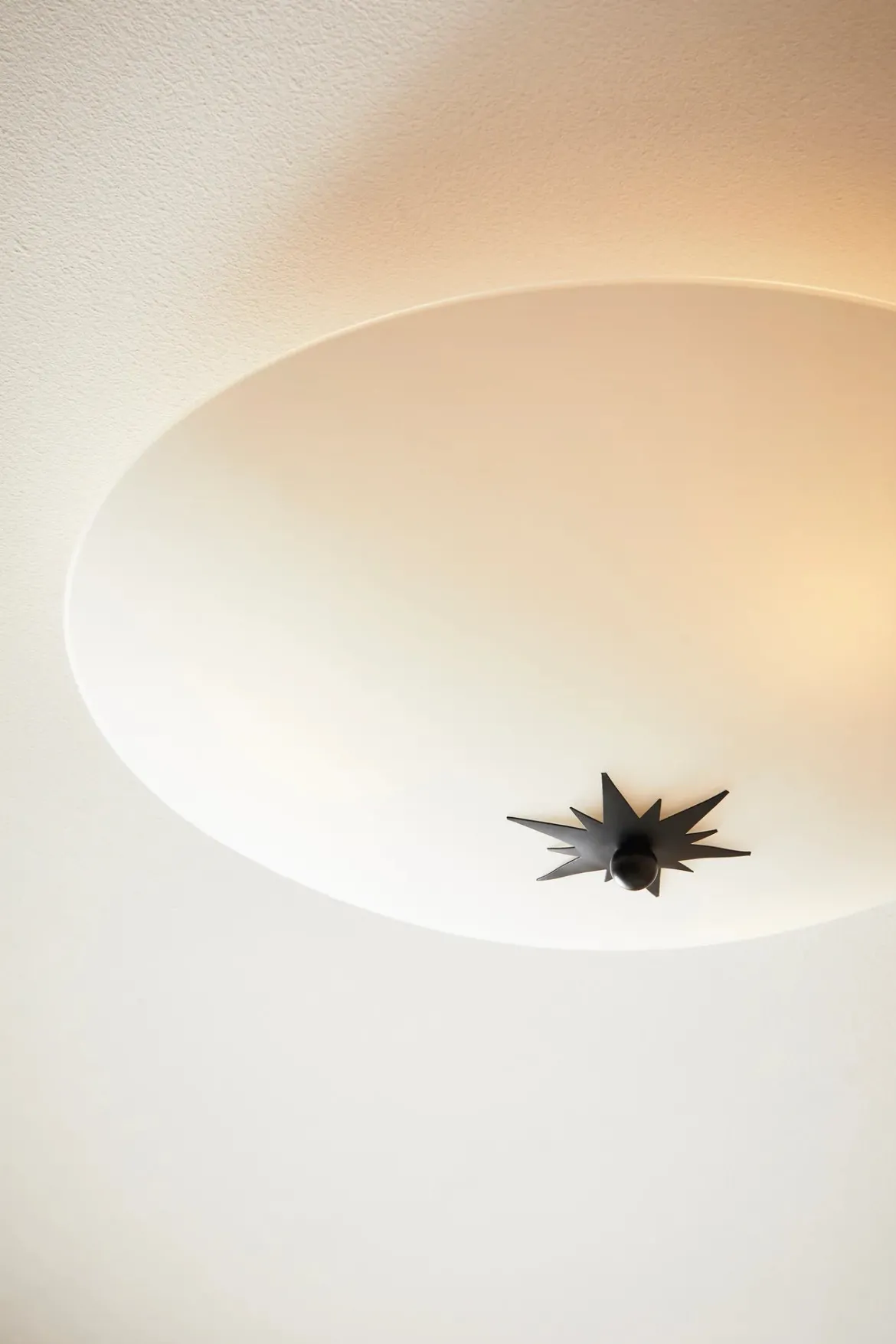 Rose Plafond Vit 43 cm