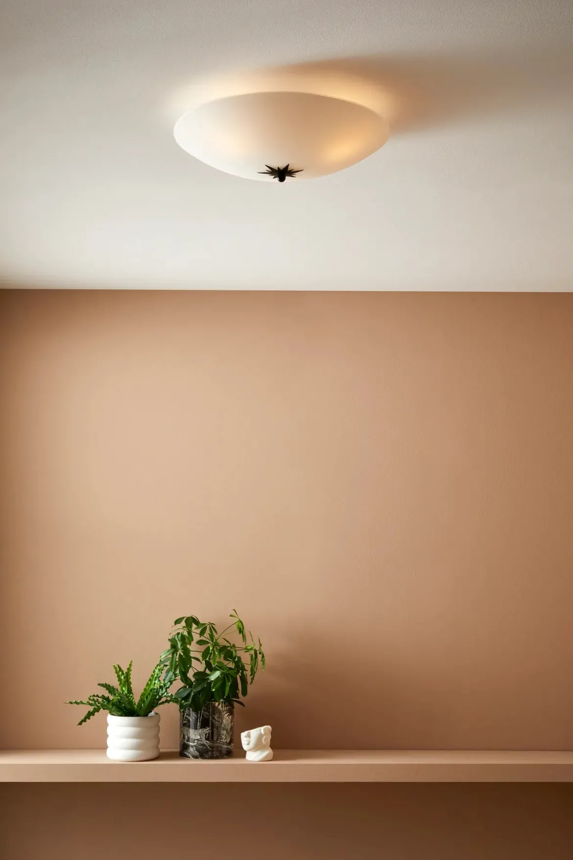 Rose Plafond Vit 43 cm