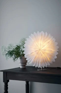 Solina Bordsstjärna Vit 60 cm