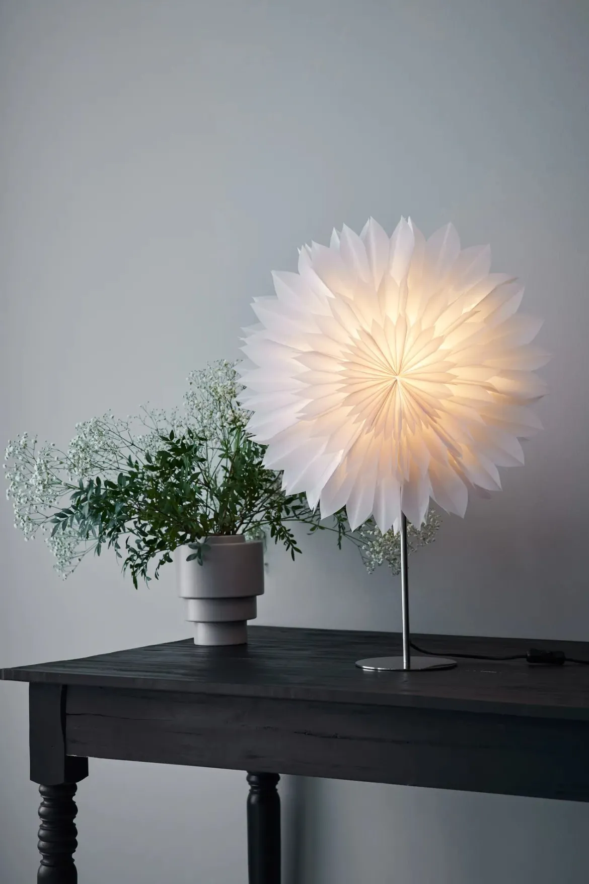 Solina Bordsstjärna Vit 45 cm