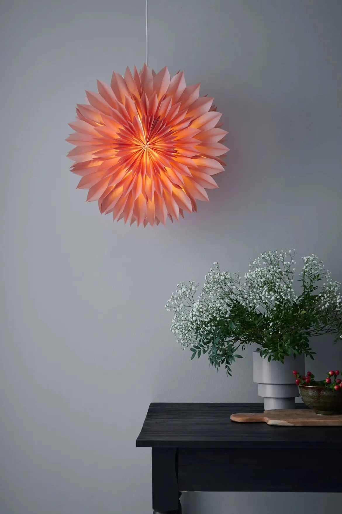 Solina Stjärna Rosa 60 cm