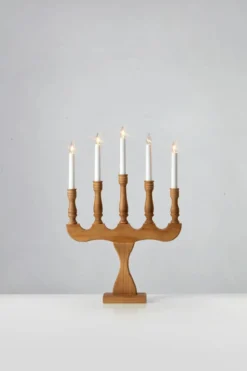 Svaneholm Adventljusstake Brun 5 Ljus