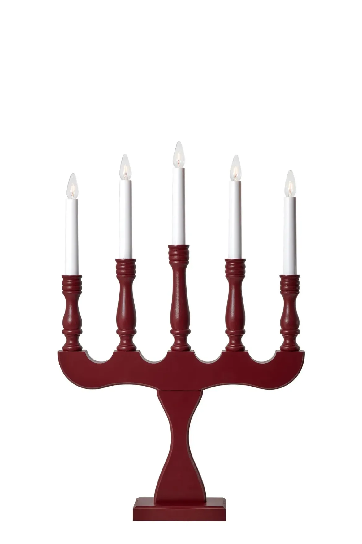 Svaneholm Adventljusstake Röd 5 Ljus