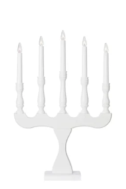Svaneholm Adventljusstake Vit 5 Ljus