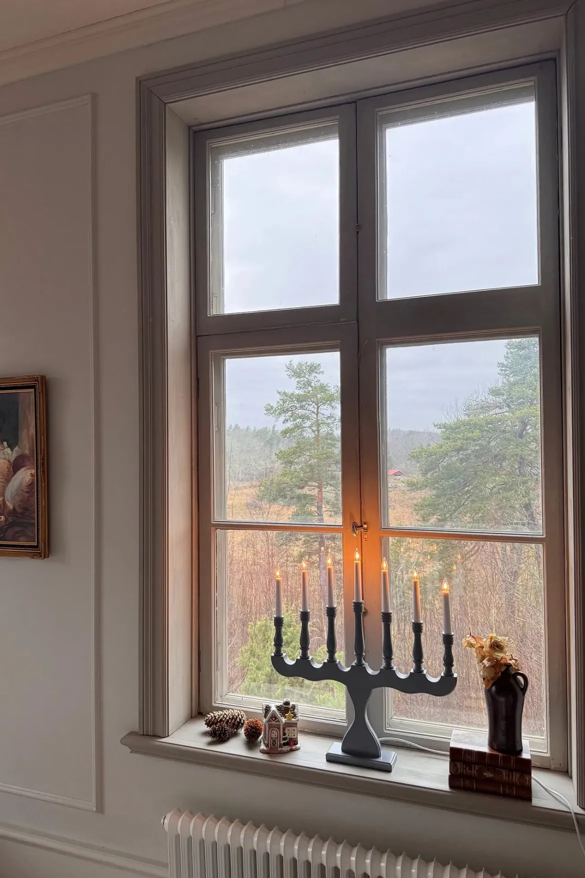 Svaneholm Adventsljusstake Grå 7 Ljus