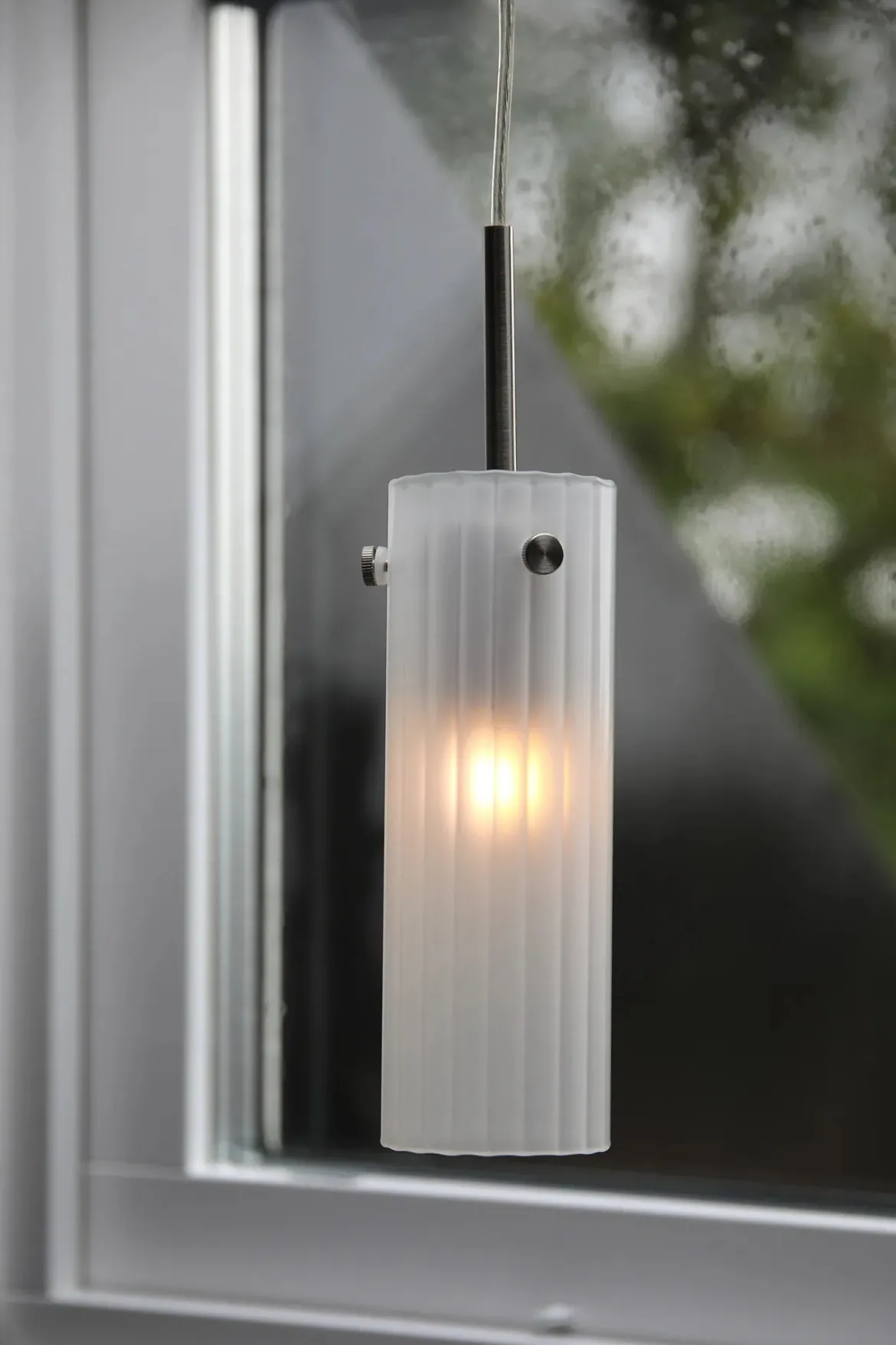 Tibia Fönsterlampa Frost/Stål