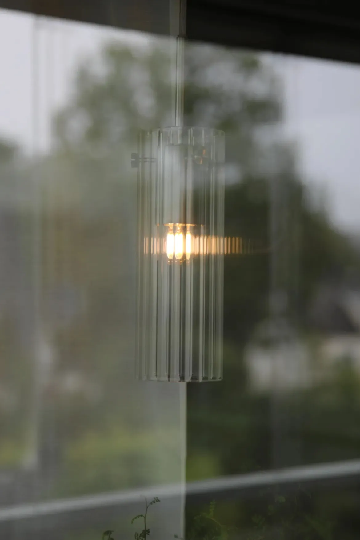 Tibia Fönsterlampa Transparent/Stål