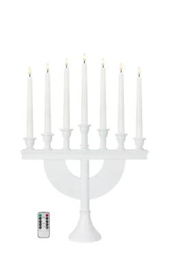 Torpa Adventsljusstake Vit Batteridriven