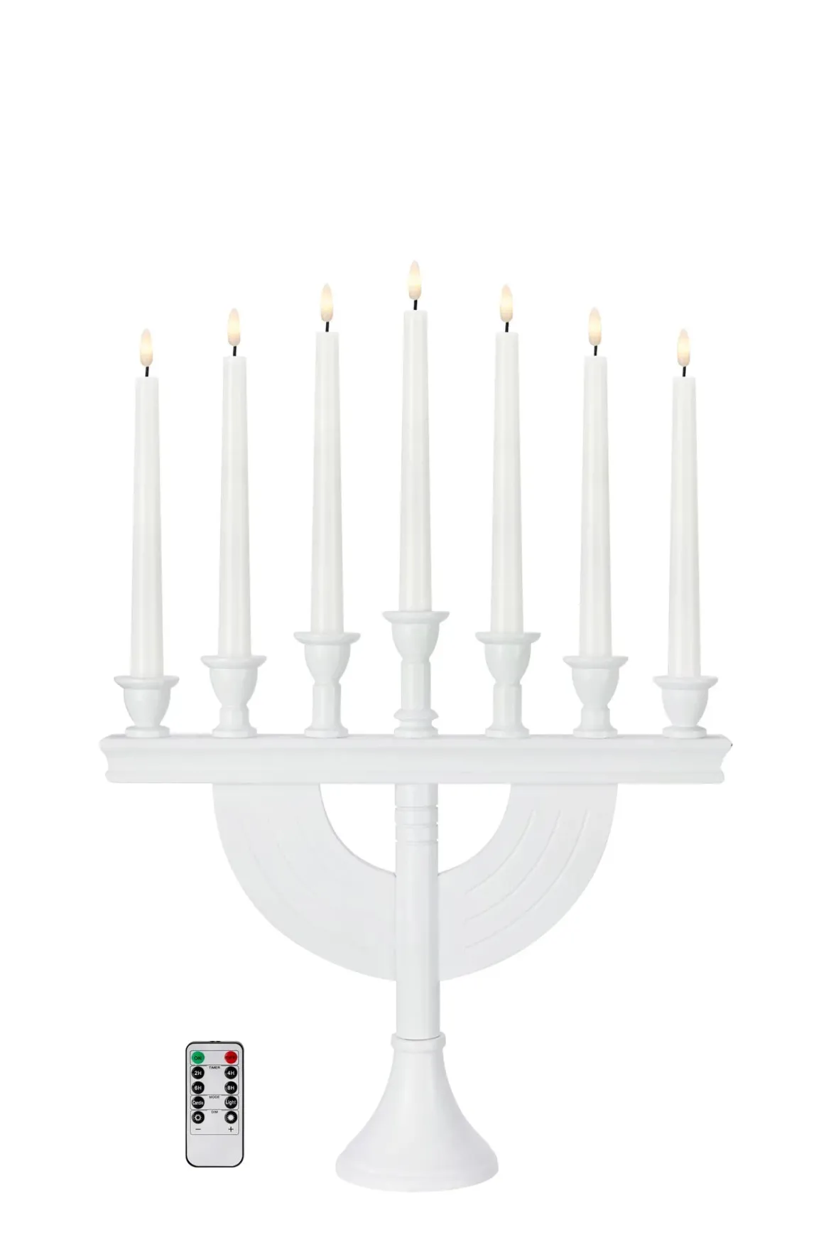Torpa Adventsljusstake Vit Batteridriven