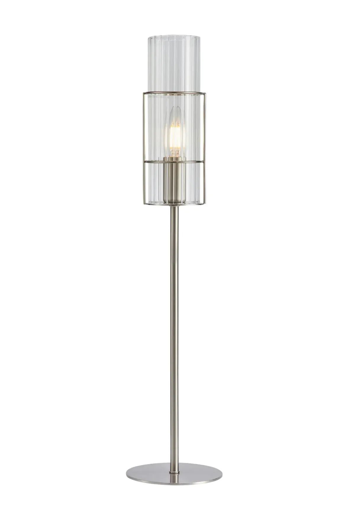 Tubo Bordslampa Nickel 65 cm