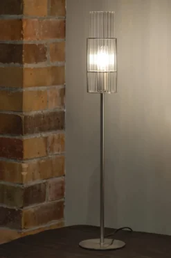Tubo Bordslampa Nickel 65 cm