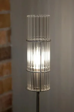 Tubo Bordslampa Nickel 65 cm