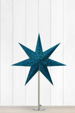 Velours Bordsstjärna Blå