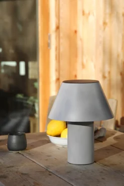 Vivo Bordslampa Solcell Grå