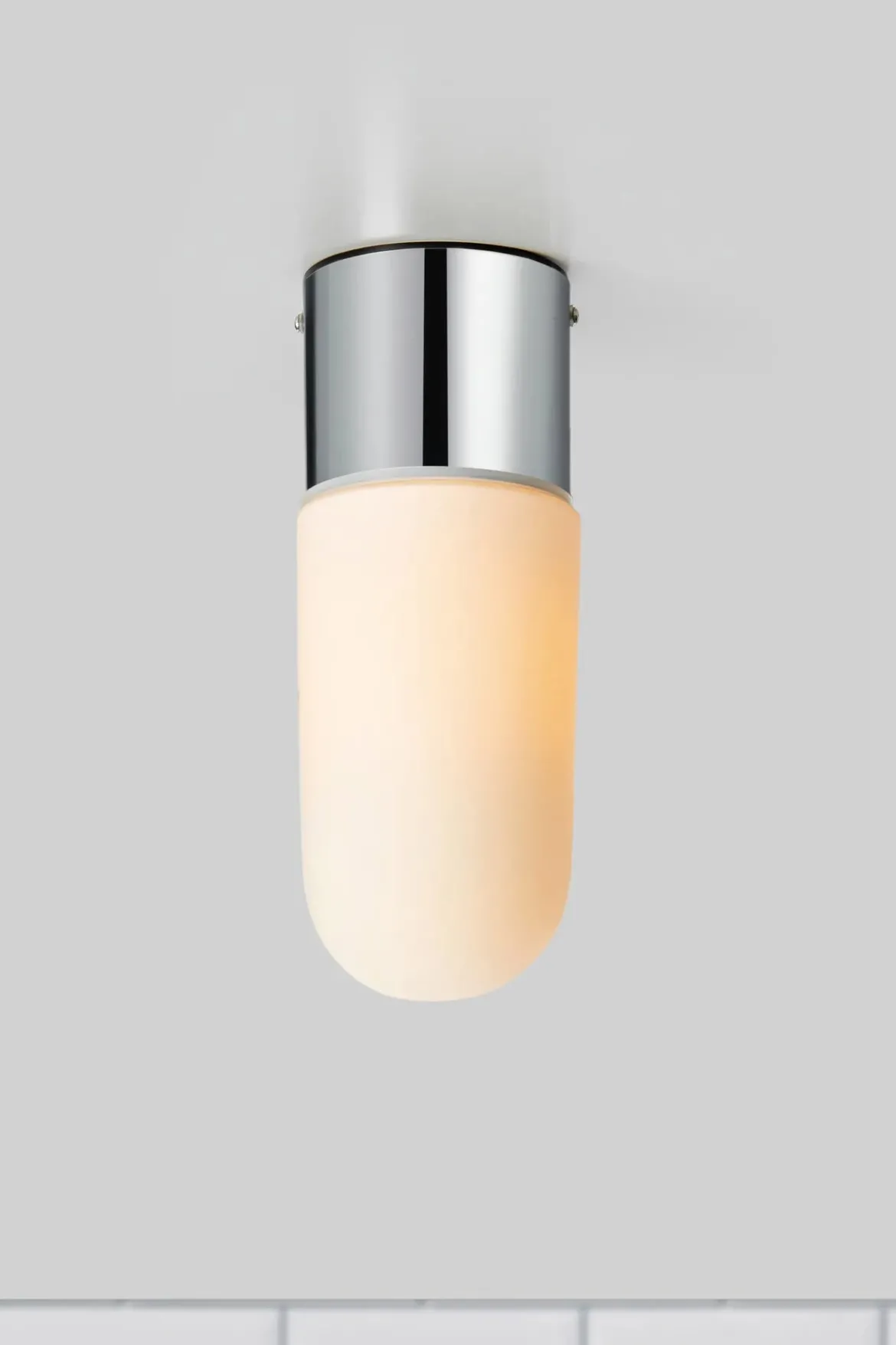 Zen Taklampa Krom/Vit
